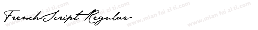 FrenchScript Regular字体转换